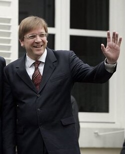 Fotografía del político belga Guy Verhofstadt.