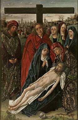Lamentación sobre el cuerpo de Cristo muerto en el Museo del Prado.