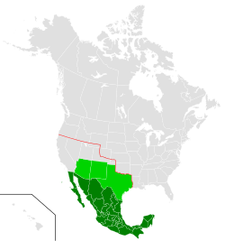 Mapa del territorio mexicano en 1917 y los territorios prometidos en el telegrama
