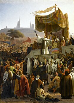 Bernardo de Claraval predicando la Segunda Cruzada