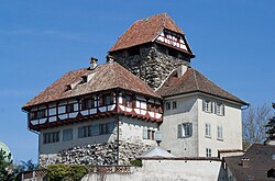 Vista del castillo de Frauenfeld