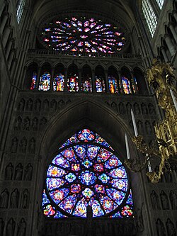 Vitrales de la Catedral de Reims, en Francia.