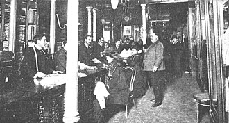 Imagen de archivo del interior de la sastrería El Corte Inglés en 1904.