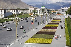 Calle principal de Lhasa