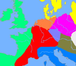 Mapa de distribución y cronología de la cultura de los campos de urnas en Europa