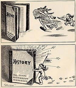 Caricatura histórica del Baby New Year