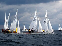 Regata de la clase pirata en la Semana de Kiel