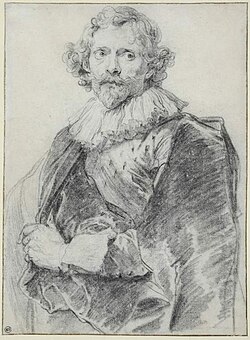 Retrato de Lucas Vorsterman I pintado por Anton van Dyck