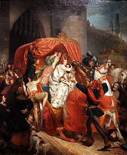 Representación del arresto de Isabel de Portugal
