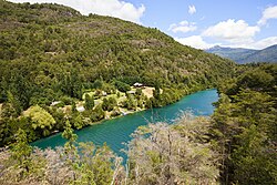 Río Puelo antes del lago Inferior