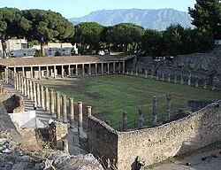 Ruinas de un gimnasio en la Antigua Grecia