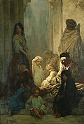 La siesta, obra de Gustave Doré hacia 1868.
