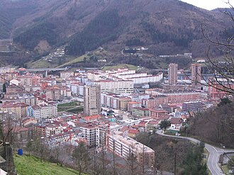 Vista parcial de la localidad de Éibar