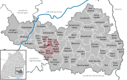 Infraestructura vial en el área de Moosburg