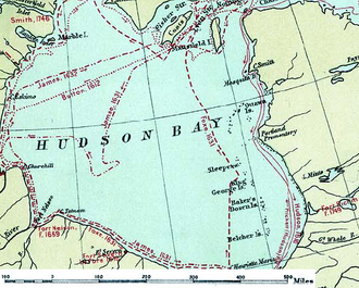 Mapa de expediciones históricas