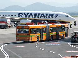 Boeing 737 de la aerolínea irlandesa de bajo costo Ryanair.