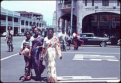 Sudafricanos indios en Durban en 1963.