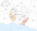 Representación de las comunas del distrito antes del año 2007