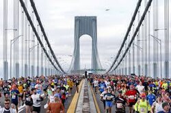 Puente de Verrazano-Narrows durante la Maratón de Nueva York