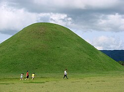 Túmulo funerario de los reyes Silla en Corea