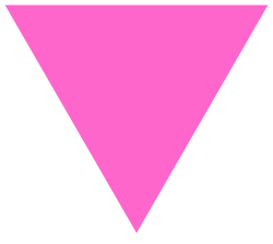 Triángulo rosa utilizado en los campos de concentración nazis