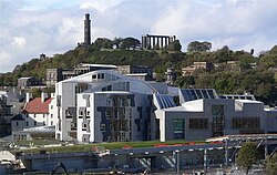 Edificio del Parlamento escocés en Holyrood