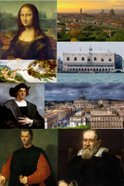 Montaje representativo del Renacimiento italiano