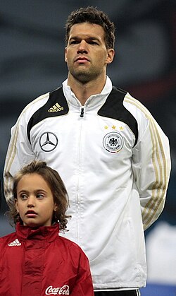 Michael Ballack con la selección alemana