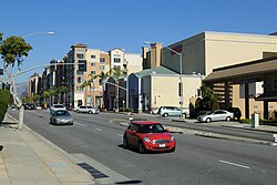 Vista de una sección del Bulevar Atlantic en Monterey Park en enero de 2013