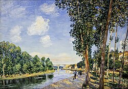 El recodo del Loing de Alfred Sisley