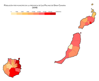 Distribución demográfica municipal en la provincia.