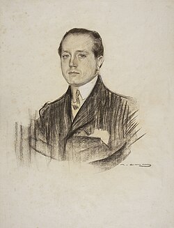 Retrato de Azorín por Ramón Casas