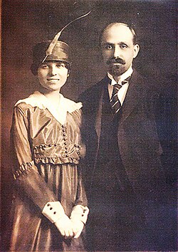 Retrato de boda de Juan Ramón Jiménez y Zenobia Camprubí