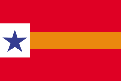 Representación de la bandera independentista bajacaliforniana.