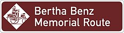 Señalización de la Bertha Benz Memorial Route