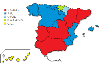 Gráfico de resultados electorales