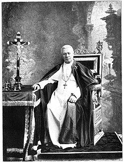Retrato fotográfico del Papa Pío X