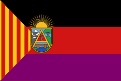 Mapa del territorio administrado por el CRDA dentro de la Segunda República Española
