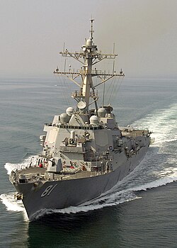 USS Winston S. Churchill DDG-81, un destructor de clase Arleigh Burke de la Armada de Estados Unidos.