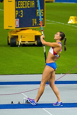 Isinbáyeva en competición