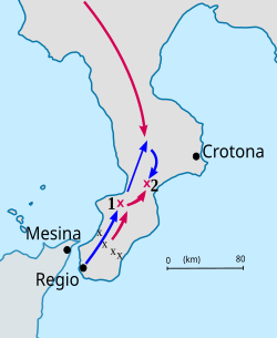 Mapa de los últimos movimientos de la guerra