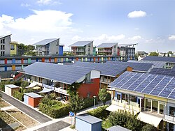 Barrio solar de Vauban en Friburgo