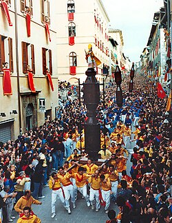 Fiesta de los Cirios en Gubbio