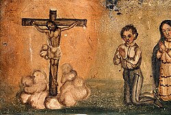 Retablo dedicado al Señor de la Buena Muerte