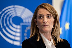 Roberta Metsola, presidenta del Parlamento Europeo
