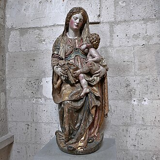 Virgen de los Remedios, talla en madera policromada