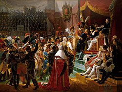 Primera entrega de condecoraciones por el emperador Napoleón el 14 de julio de 1804