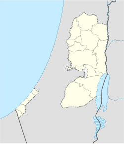 Mapa de la ubicación de Gaza en el Estado de Palestina