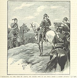 Moltke y Hafiz Pasha en la batalla de Nizip
