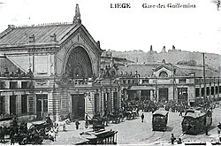 La estación en 1905